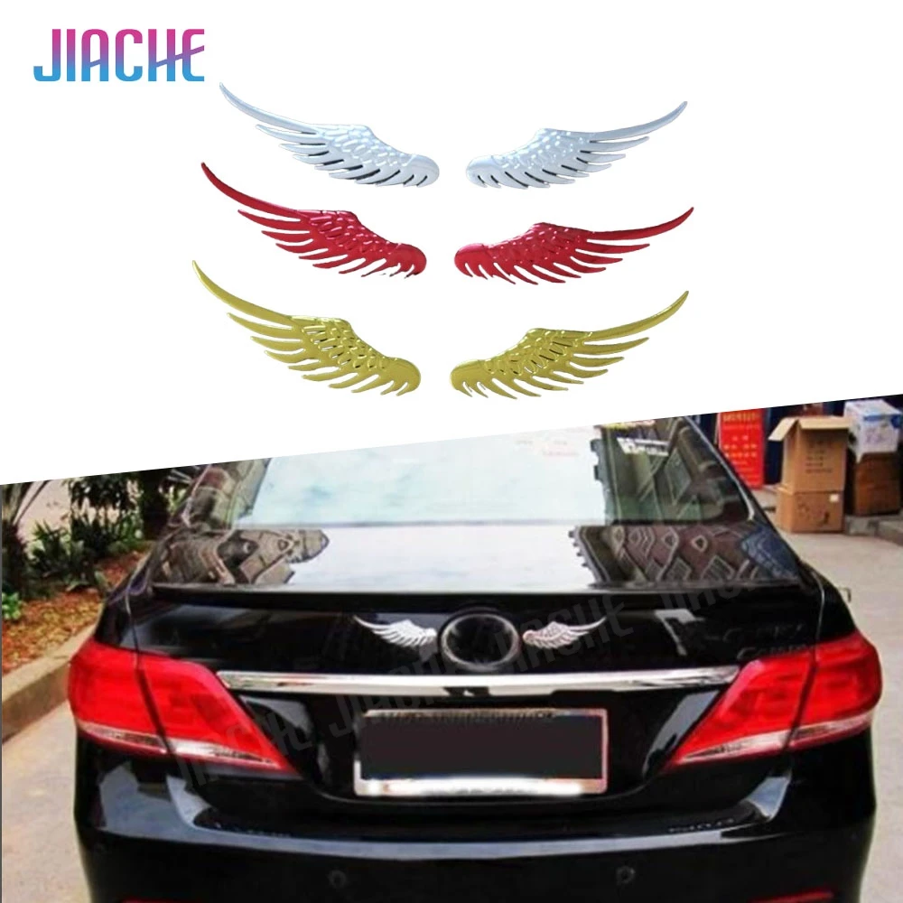 

1Pair Personality Car Creative Angel Wings Stickers 3D PVC Decal Car Motorcycle Sticker Auto Accessories Decoration Decals