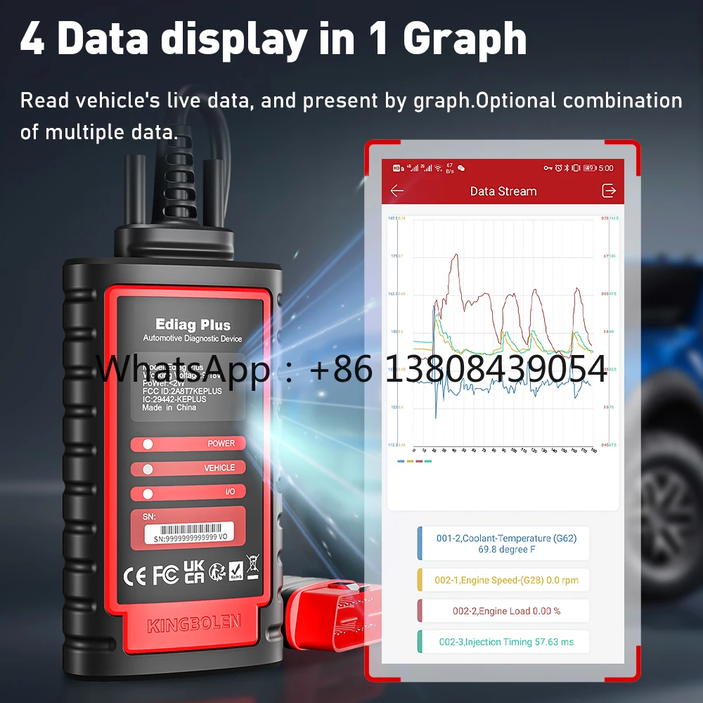 2026 Ediag Plus 15 Reset Function ECU Coding Active Test Professional All System Diagnostic Tool