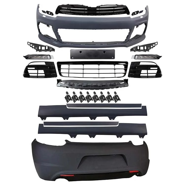 Auto body Systems Front Car bumpers Auto Grille Side Skirt Rear Car Bumper Rear Diffuser Car Body Kit For VW Scirocco R line