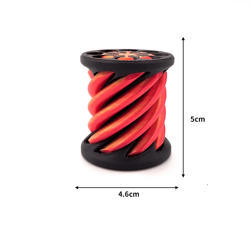 3D Printed Spiral Cone Toy Impossible Pyramid Passthrough Sculpture Pass Through Pyramid Fidget Toy Mini Decorative Ornaments