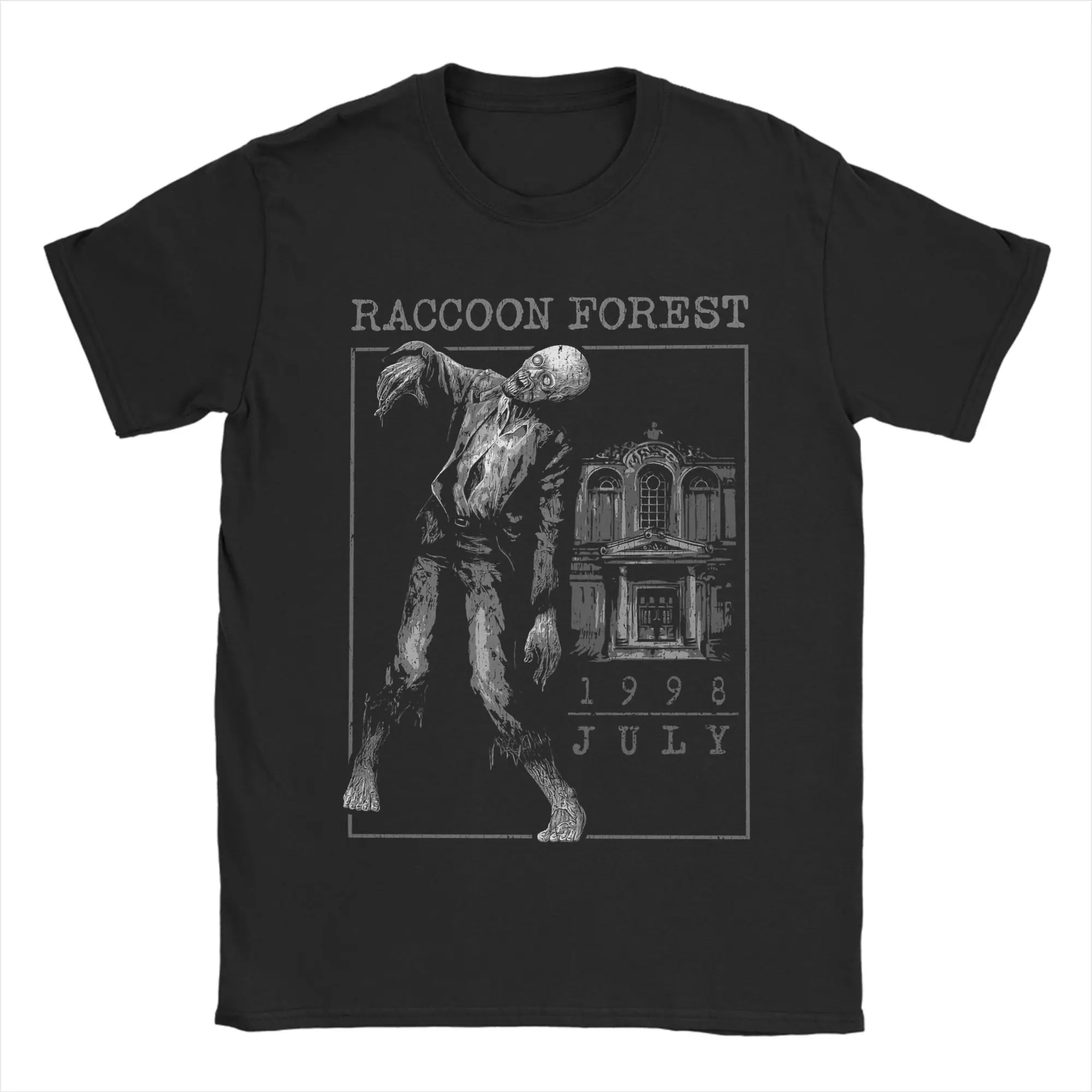 

Men Residents Evils Raccoon City Forest Zombie T Shirt 100% Cotton Clothes Short Sleeve O Neck Tee Shirt Gift Idea T-Shirts