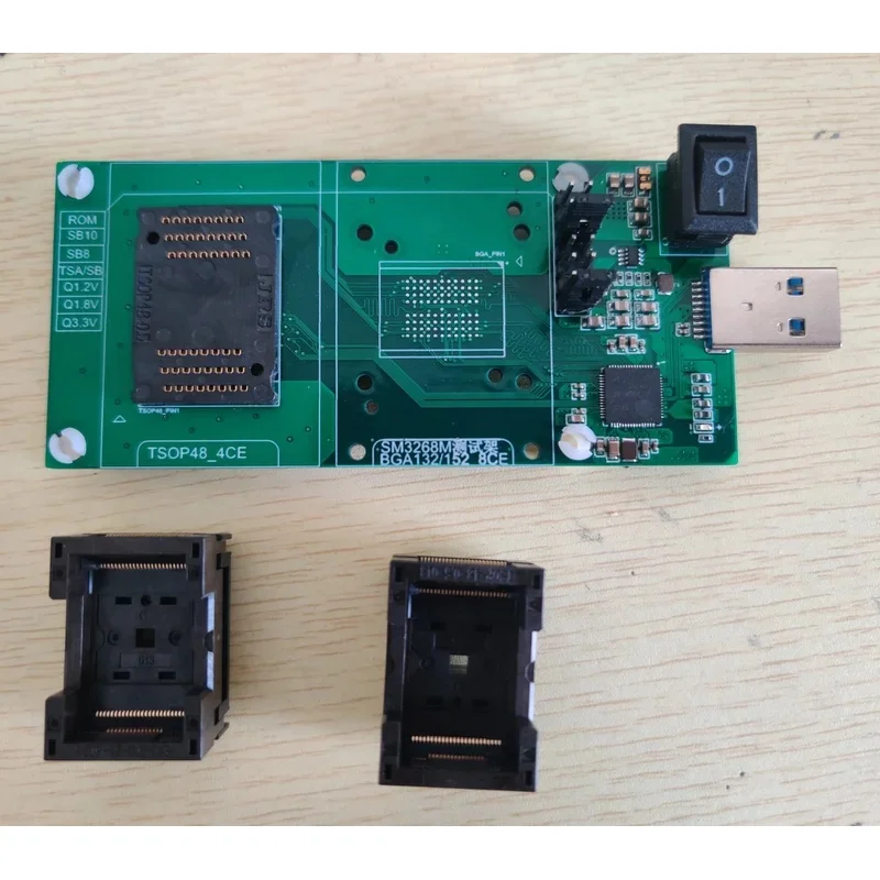 SM3268 Test Rack USB Flash Drive Clearing Rack Flash BGA132/152 8CE TSOP48 4CE