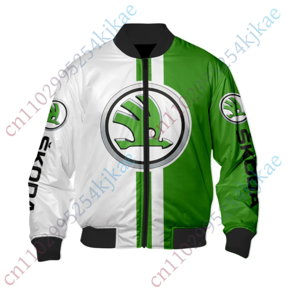 2025 سكودا سترات للرجال الملابس سميكة Bomber سترة Harajuku زي بيسبول الهيب هوب سترة واقية عالية الجودة الشارع الشهير