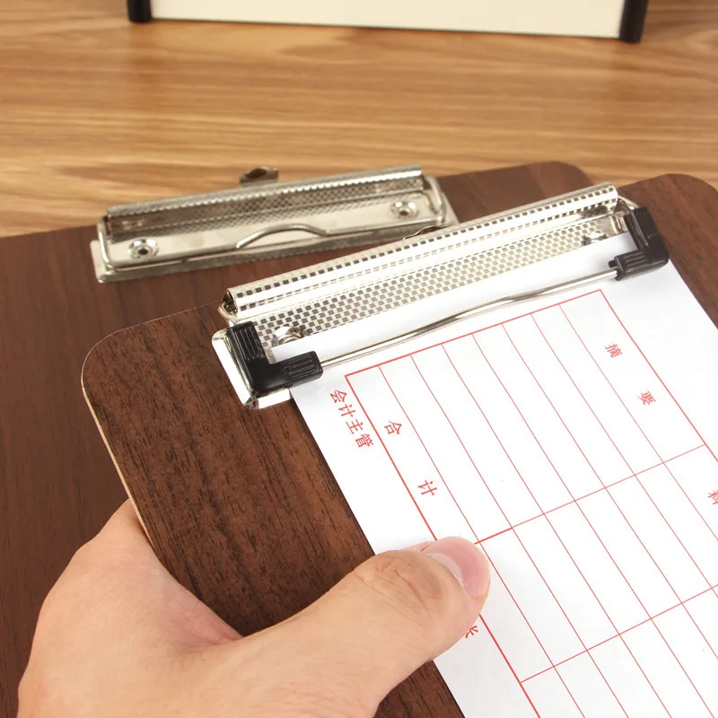 A4/A5 Wooden Base Board Student Writing Clamp Writing Clamp Portable Folder Menu Clamp