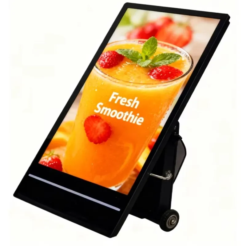 Morden Design 32inch 43 Inch Outdoor Portrait Digital Postal Kiosk Vertical Totem Display with Reachargeble Battery