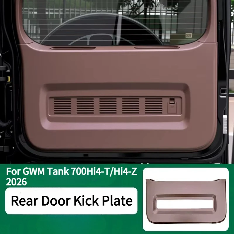 For GWM Tank 700/Hi4-T/Hi4-Z 2026 Tailgate Kick Plate ABS Scratch-Resistant Wear-Proof Protection Pad Car Accessory