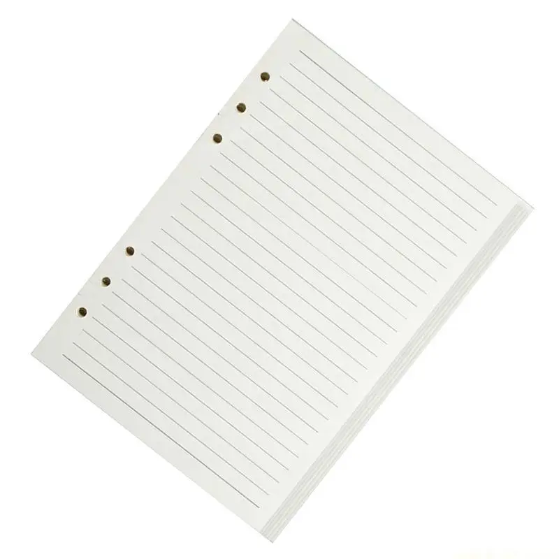 A 5 Refill Paper Lined Refillable Note Paper 6 Holes Refill Inserts for Notebook