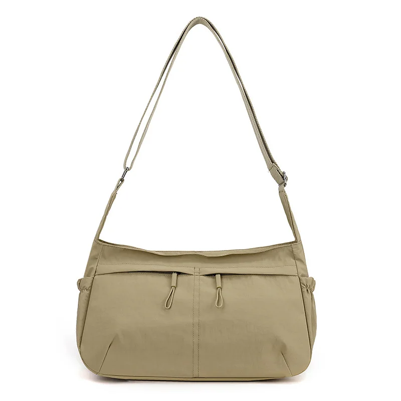 

New Simple Solid Color Adjustable Crossbody Bag with Large Capacity and Lightweight Feature. Multi-functional Waterproof Handbag