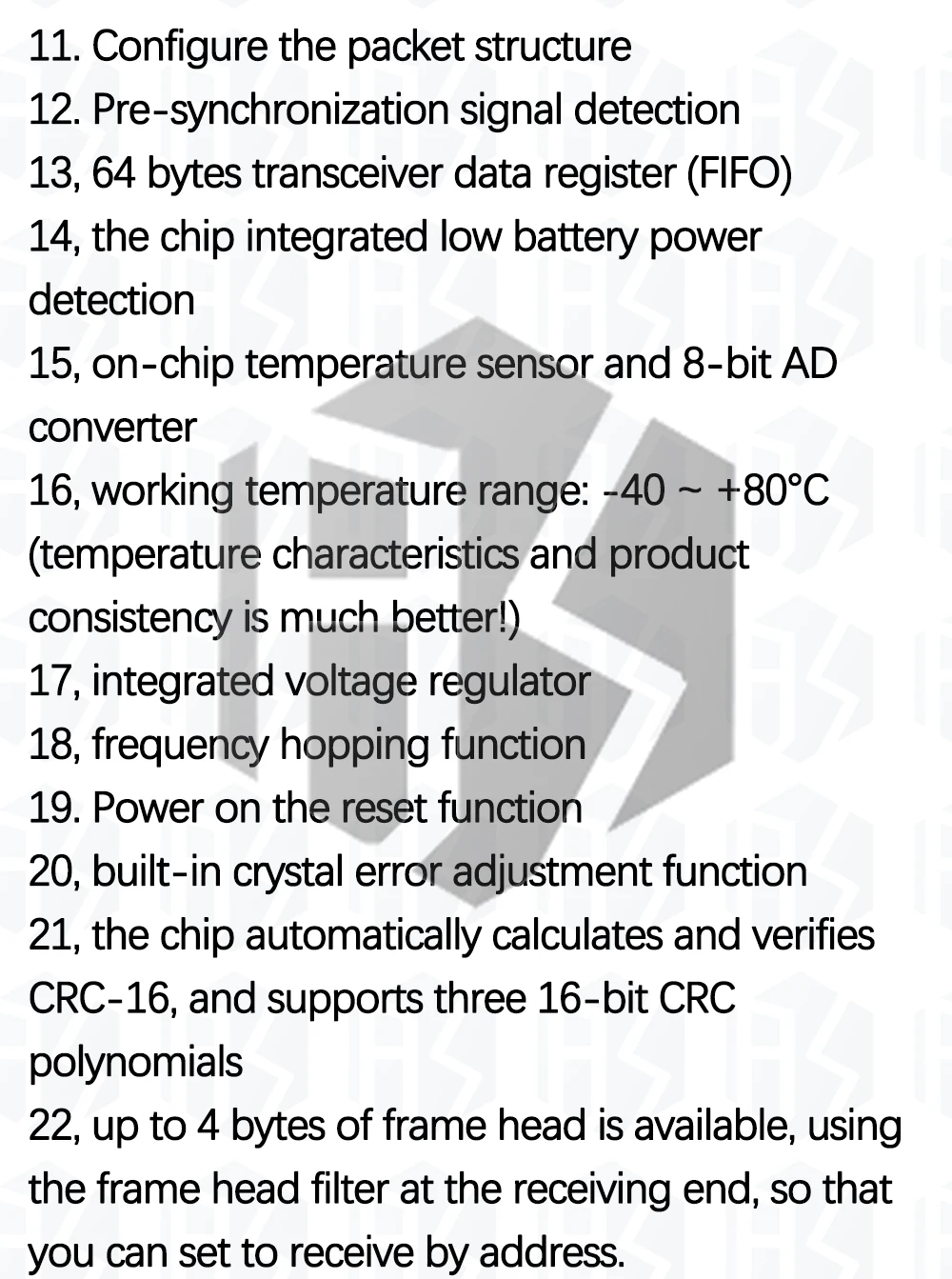 1~10PCS AS4432-SMD Si4432 433MHz Drahtloses Modul SI4432 Kleines SMD-Modul 100mw 1,5km – Detail 5