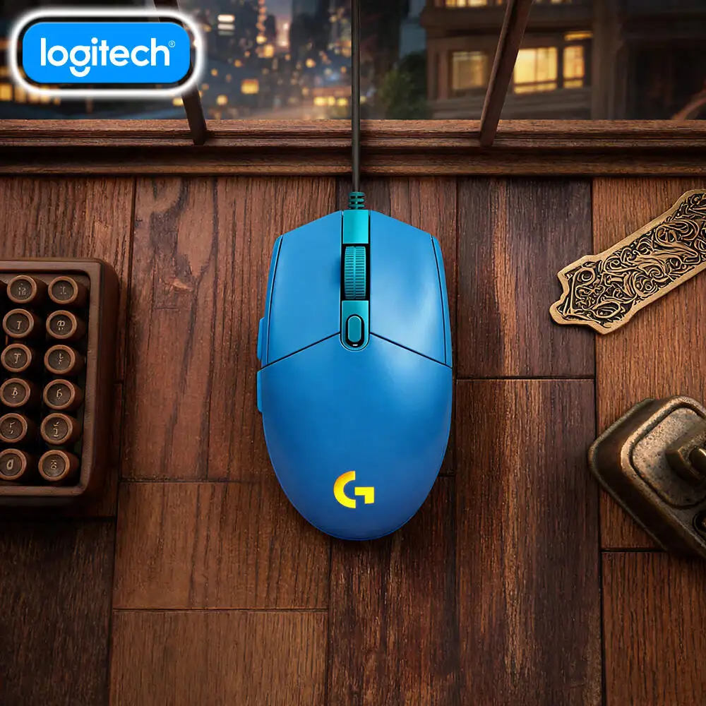 Logitech G102 Wired Gaming Mouse Mechanical Buttons 20M Click Durability RGB Lighting for FPS MOBA RTS Games