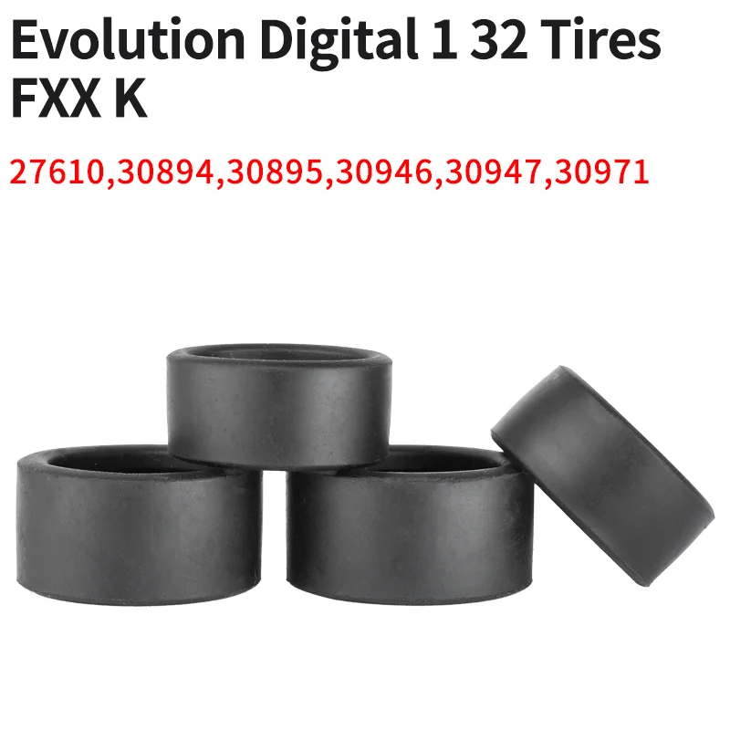 

Slot Car Tire Carrera Digital Evolution 1 32 1/32 Tires FXX K 27610 30894 30895 30946 30947 30971