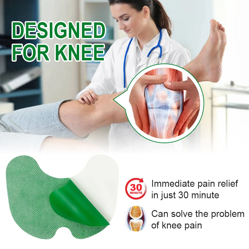18pcs=3bags Knee Patch Pain Relief Medical Plaster Wormwood Extract Self-Heating Muscle Joint Sticker Knee Neuropathic Pain A803