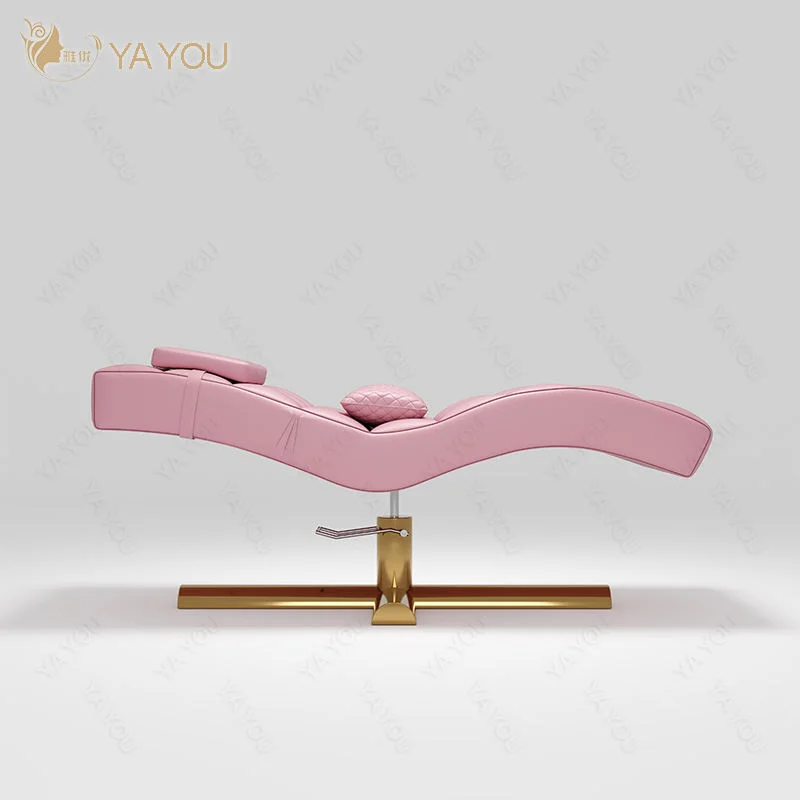 Eyelash Extension Spa Massage Bed With Sturdy Metal Frame Synthetic Leather Upholstery Adjustable Beauty Salon Lash Table