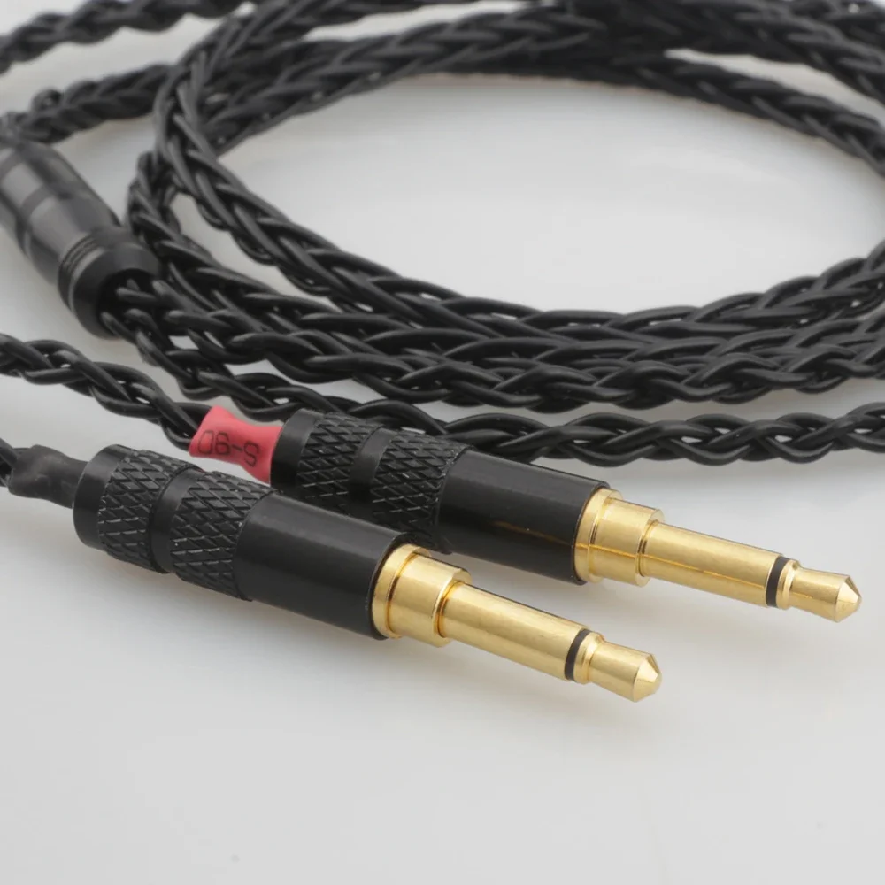 Audiocrast 8 النوى 2.5/3.5 مللي متر/4.4 مللي متر XLR 4pin ذكر كابل ترقية متوازن لسماعة دينون AH-D7200 AH-D5200 d9200