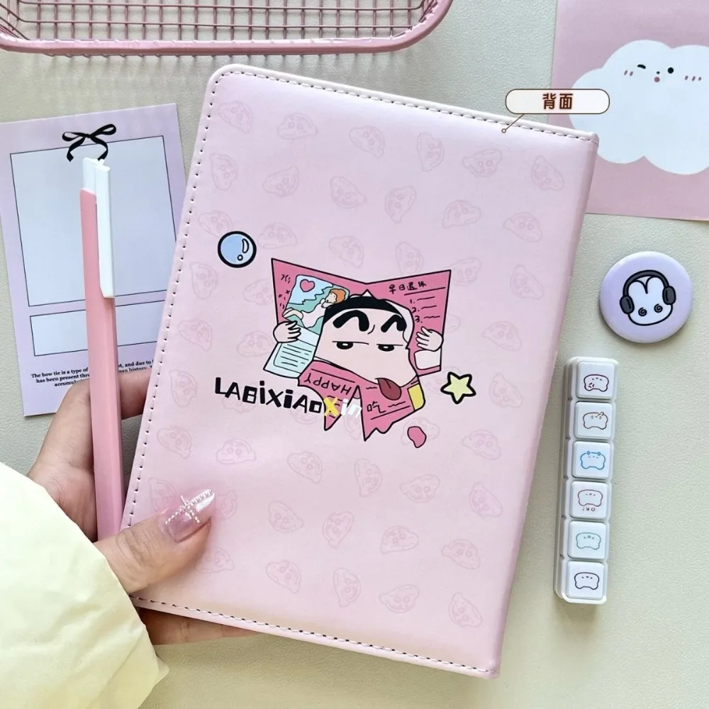 Kawaii Crayon Shin Chan A5 Geschilderd Binnenpagina Notebook Student Leuke Hoge Schoonheid Gedrukt Hand Getrokken Dagboek Meisje Geschenken Speelgoed