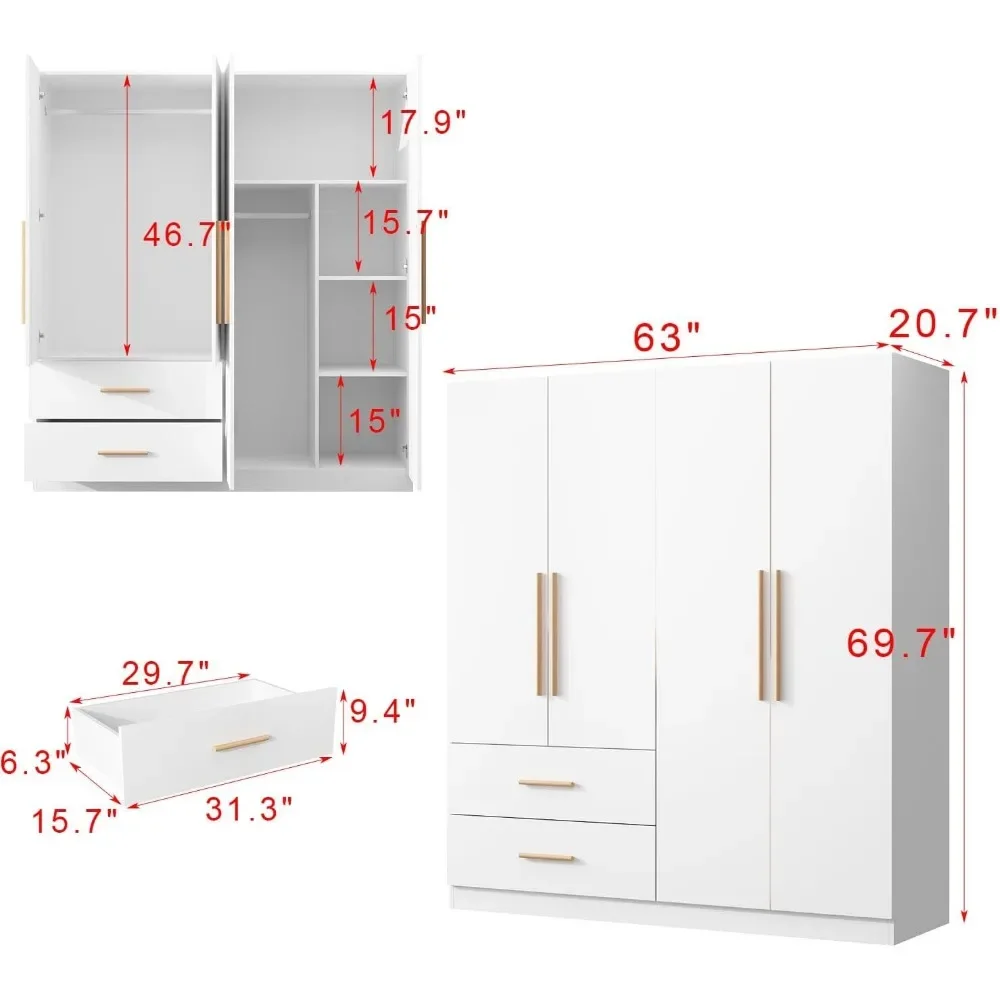 modern style Made of thick MDF board Sturdy chassis White 20.7