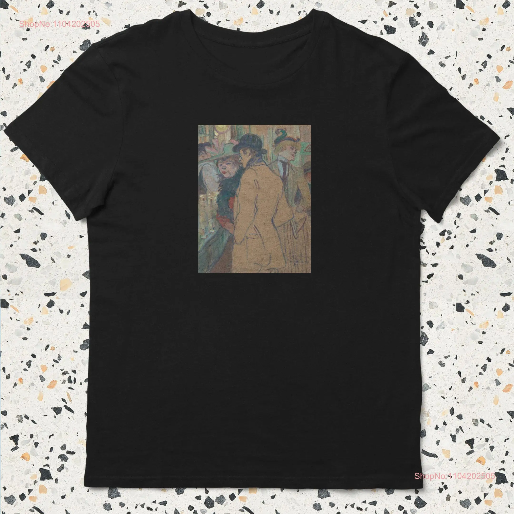 Toulouse Lautrec Man T Shirt 100 Organic Cotton Vintage Hipster Art Cult Present Impressionism long or short sleeves