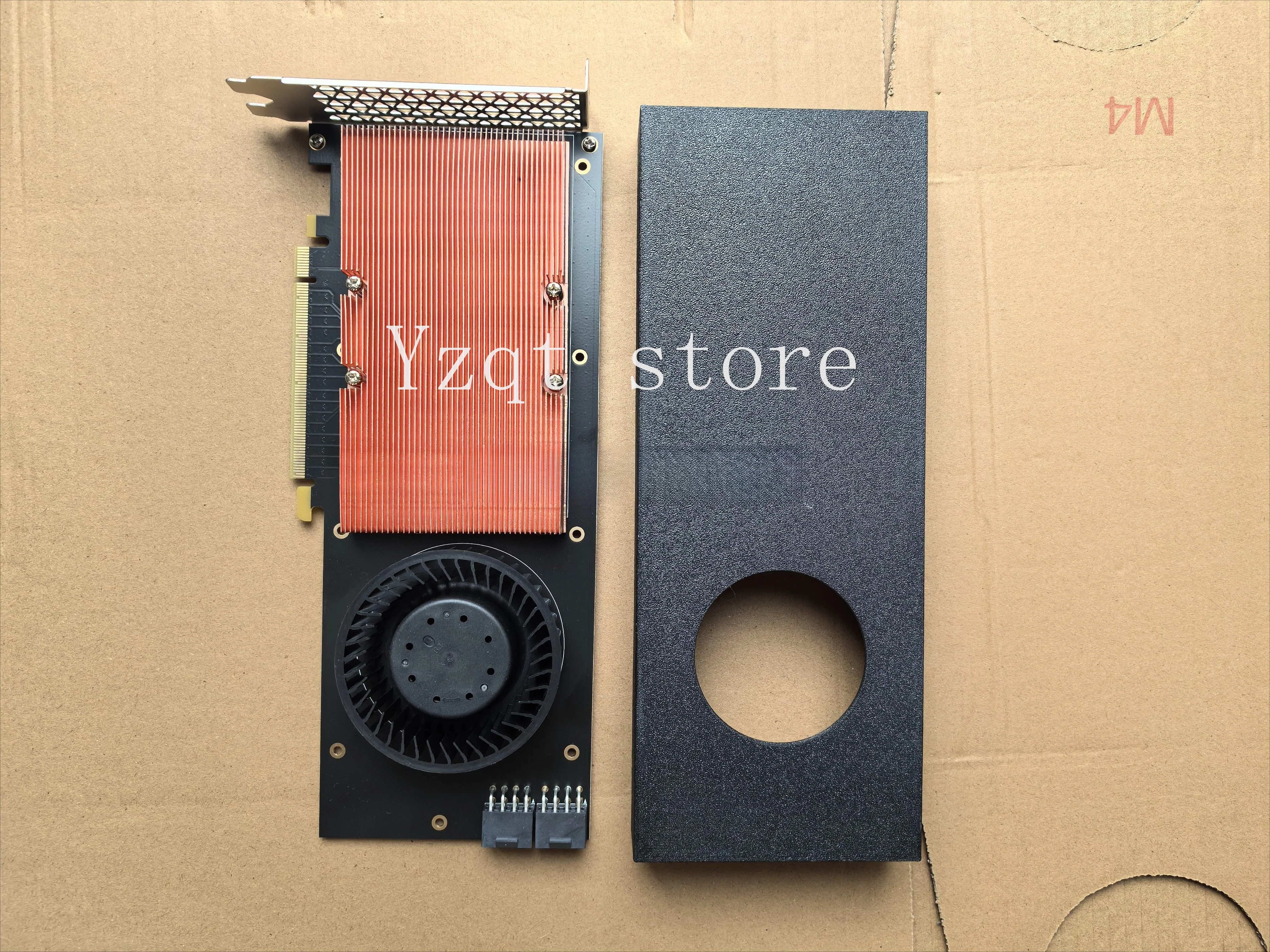 V100 SXM2 to PCIE adapter board, solid pure copper with fan, second generation optimized product