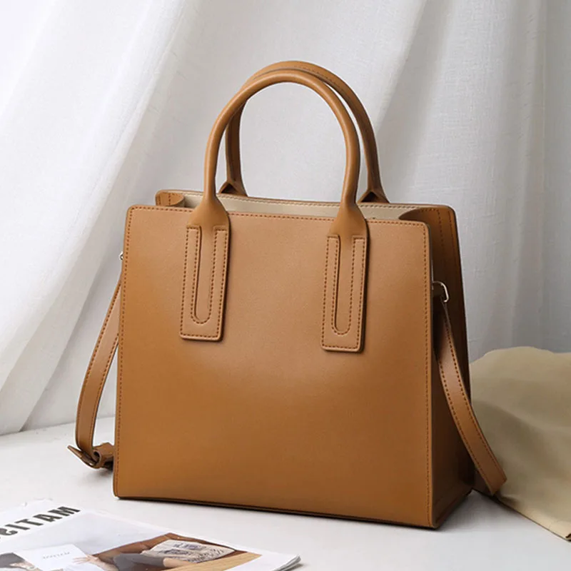 2023 New Trend Tote Bag Leather Women Bag Luxury Handbag Famous Brand Fashion Large Capacity One Shoulder Messenger Bag