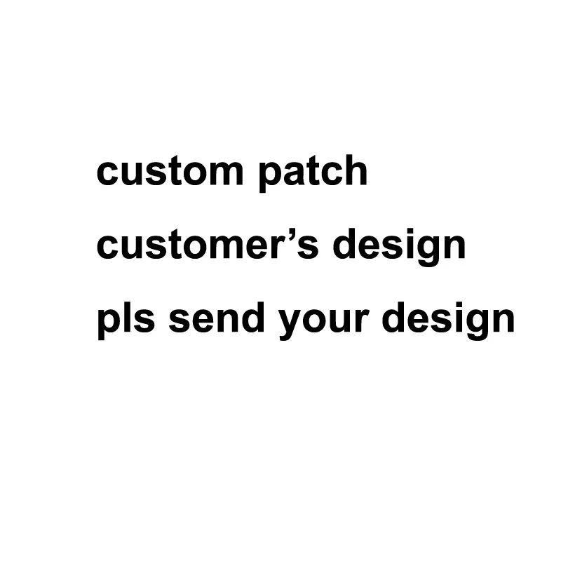 

Custom Heat Transfer Paper Iron On Patch Hook and Loop Embroidery Patches Logo design based on customers requirement