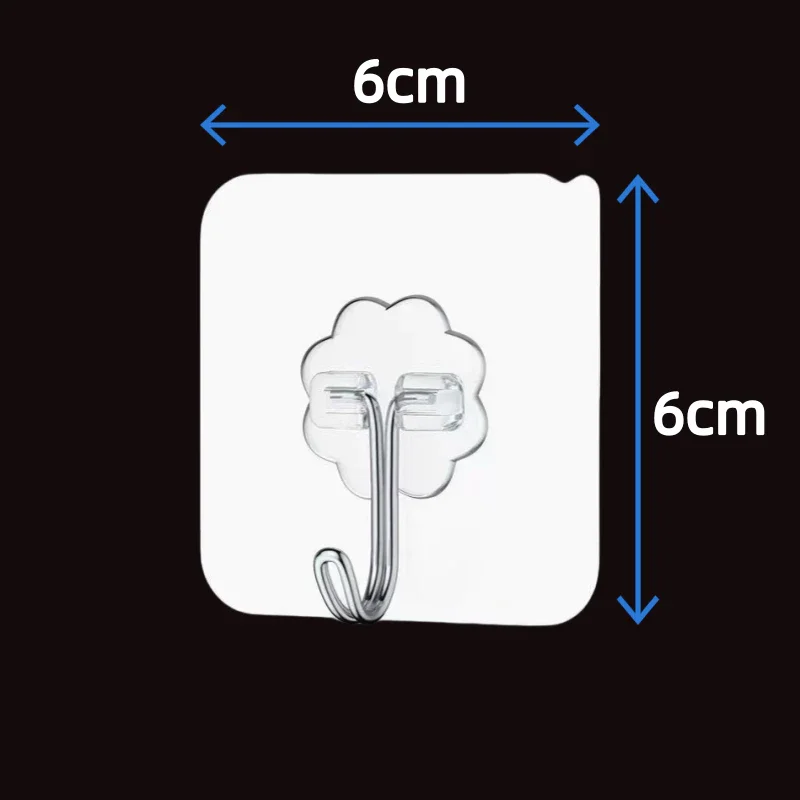 10-20PCS Hooks Transparent Strong Self Adhesive Door Wall Hangers Hooks Suction Heavy Load Rack Cup Sucker for Kitchen Bathroom