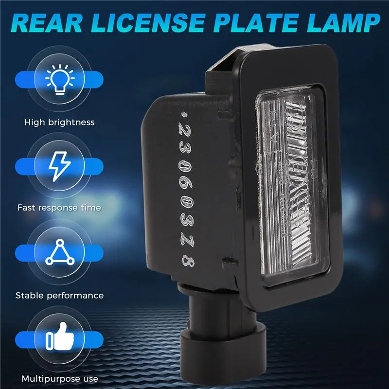 Superior-4108100XG08XA Car Rear License Plate Light Assembly For Great Wall Voleex C30 C50 ORA R1 IQ Haval H5 H6 H9 M2 Wingle 6