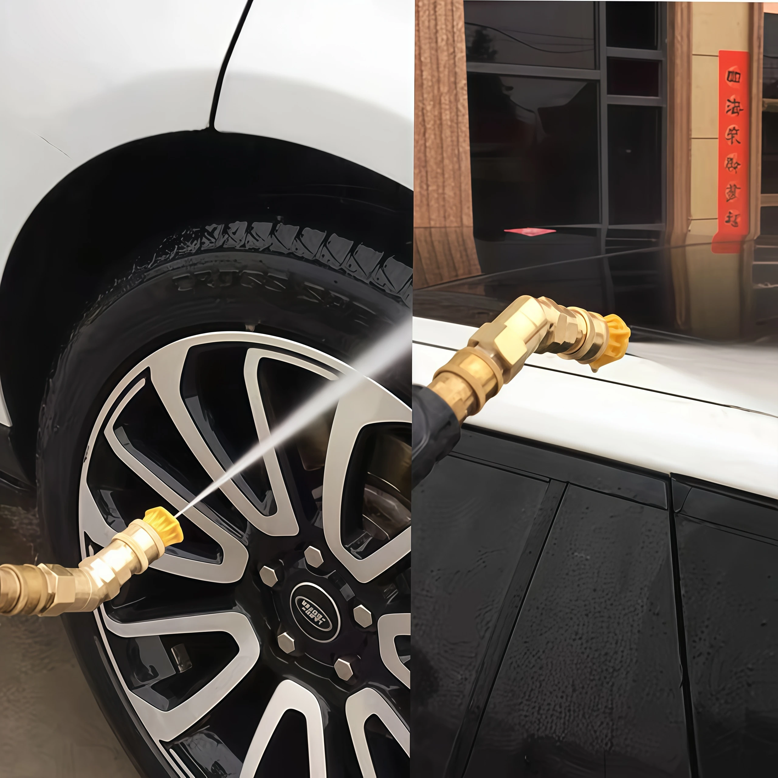Heavy Duty Pressure Washer Quick Connect Coupler - 1/4" Quick Connect & M14x1.5 Thread with 360° Swivel image 2