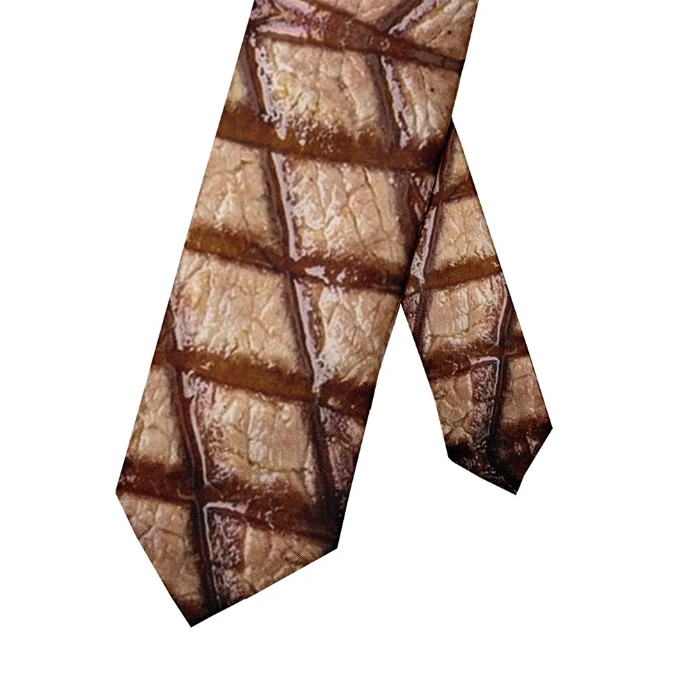 Mode 8 cm Fleisch Stil Design Krawatte Einstellbar Schmale Heiße Lebensmittel Druck Krawatte Weiche Interessante Steak Lebensmittel Druck Männer krawatte Hemd