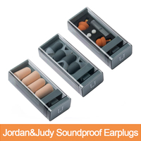 Jordan&Judy Soundproof Earplugs Professional Noise Reduction Lightweight Mute Soft Silicone Sleeping Foam Travel Sleep Earplugs