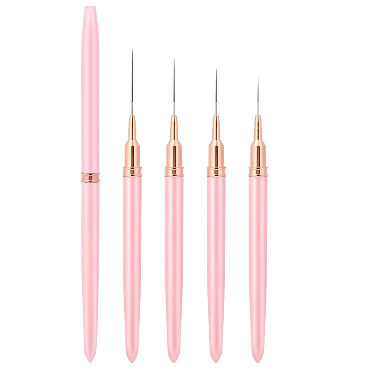 Nail Art Liner Brushes, 5Pcs Painting Nail Art Brush Set Nail Dotting Drawing Tool Nail Art Design Brush Detail Brush