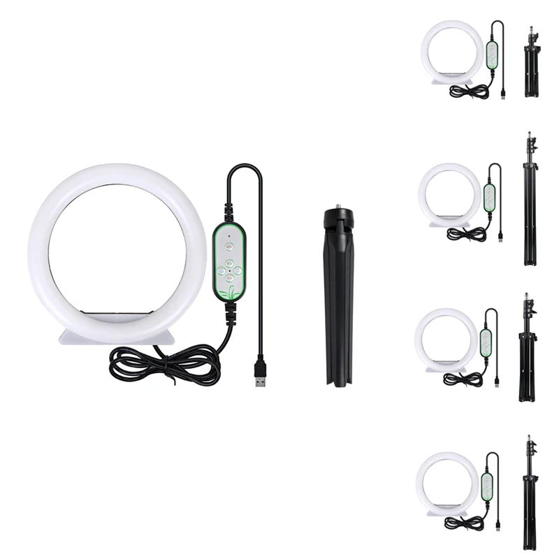 18Cm Selfie Ring LED Light With Stand Tripod Ring Lamps RGB 26 Colors Fill Light For Video Light Makeup Live