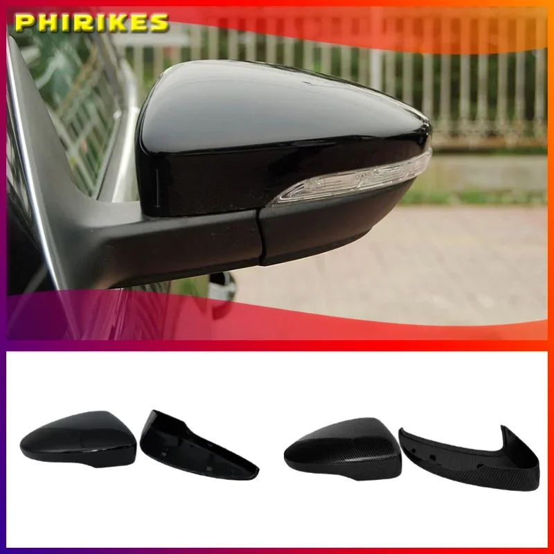 Black Side Wing Mirror Cover for VW Golf 7.5 MK7 7 GTD R GTI 6 Passat B7 CC Scirocco E-GOLF Polo 6R 6C MK6 Cap for Jetta 6 MKVI