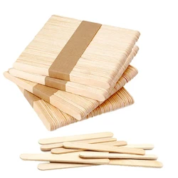 100Pcs/Set Popsicle Sticks Natural Wooden Pop Popsicle Sticks 11.4CM Length Wood Craft Ice Cream Sticks Popsicl Accesorios