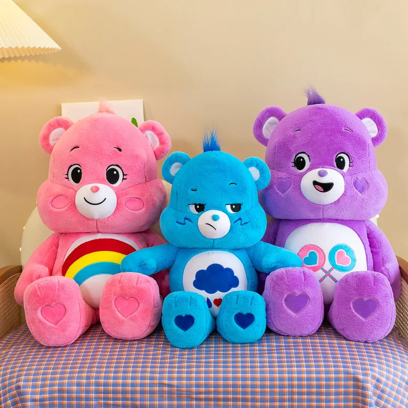 Новинка 2023 года, MINISO CareBear, Радужный медведь, мультяшная плюшевая кукла, супер мягкая и успокаивающая спальная кукла-сюрприз, детский подарок на день рождения
