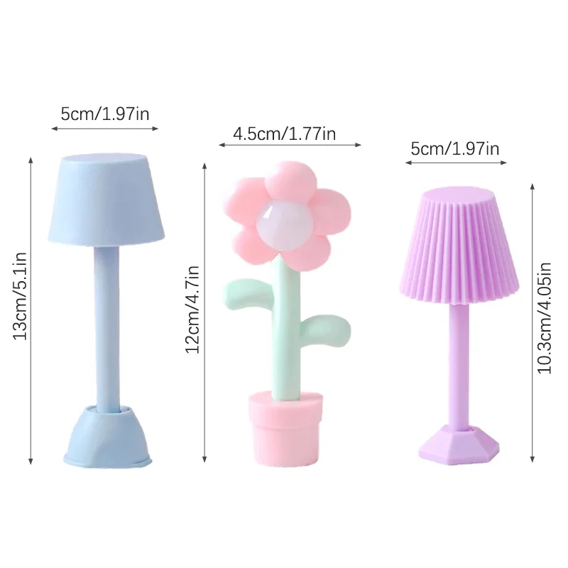 Veilleuse l'inventaire à LED pour maison de courses, mini lampe de bureau, éclairage de maison, modèle de décor, accessoires de maison de beurre de jouet, 1:12