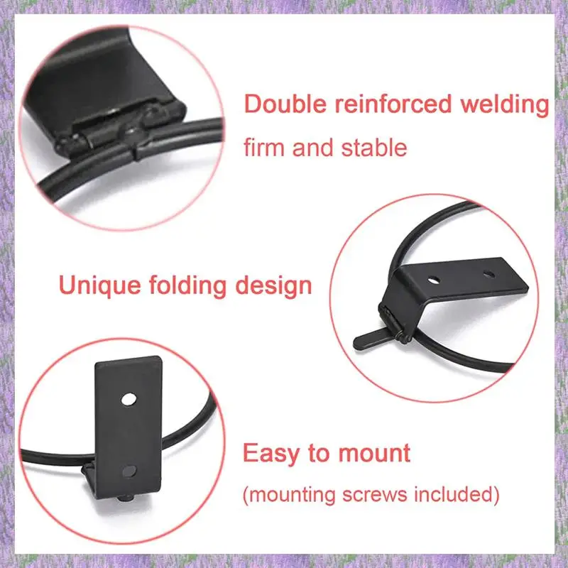 

A63K-10 Pack Foldable Ball Holder Wall Mounted,Sports Ball Display Rack For Basketball Volleyball Rugby Soccer Football