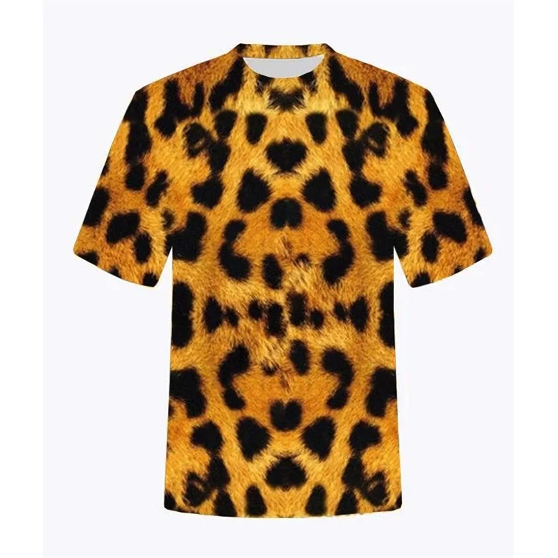 

Animal lion tiger leopard 3d printing T-shirt men's women short sleeve clothes comfortable short sleeve cool cool shirt Top 2025