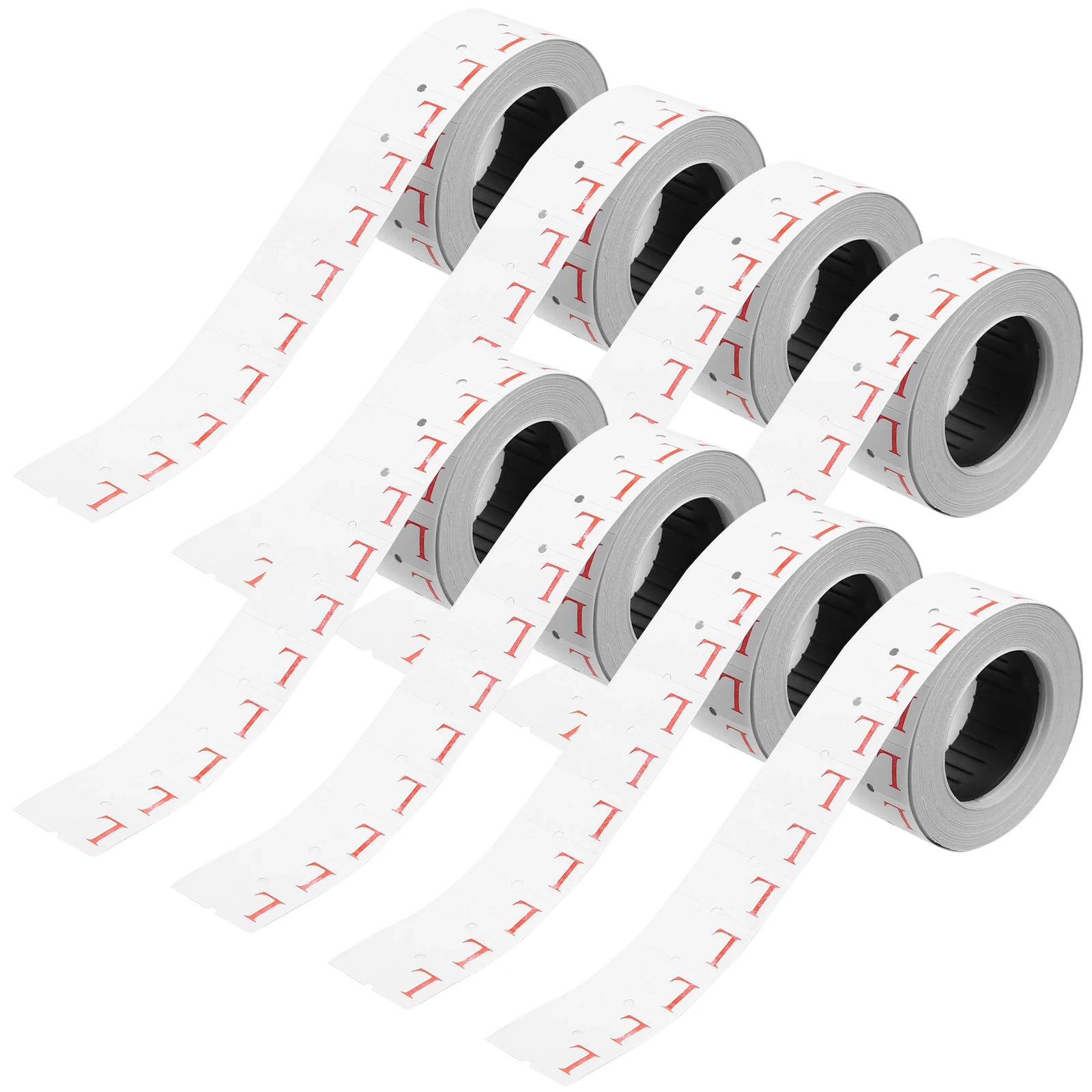 

10 Rolls 500/Roll Self-Adhesive Clothing Size Stickers Strong Adhesion Bright Color L Sizes For T-Shirts Sweaters Coats Pants