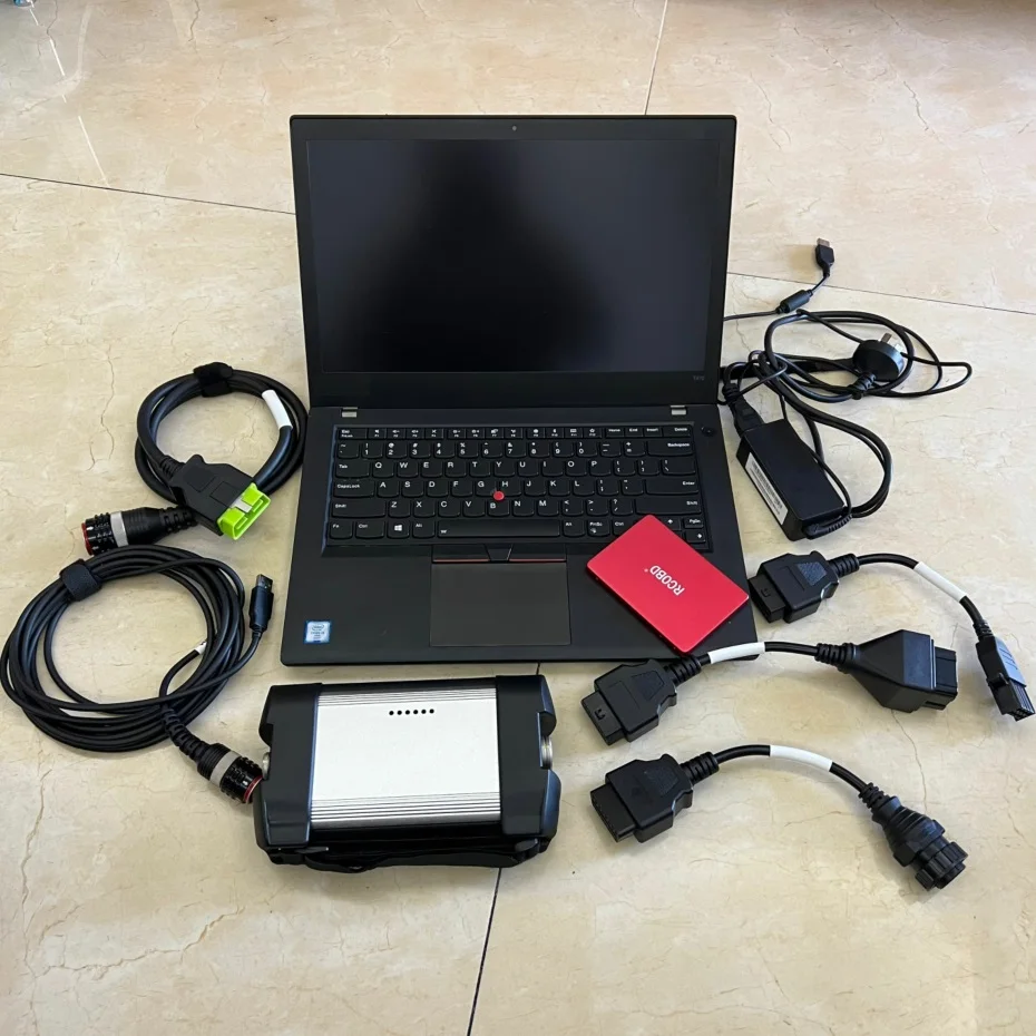 

Laptop T470 i5 cpu 16g ram + Vocom ll For Volvo TRUCK Diagnostic Tool Pro Software SSD Truck Scanner Full Set Ready to Use