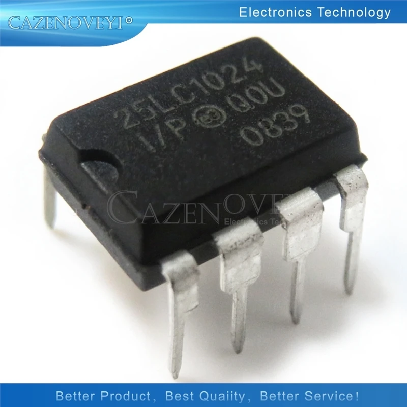 1pcs/lot PIC25LC1024-I/P 25LC1024-I/P 25LC1024 I/P DIP-8 1MBIT 20MHZ IC Best quality In Stock