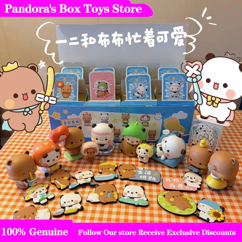 

New Spot Genuine Yier And Bubu Busy Being Series Blind Box Lovely Garage Kit Collection Home Ornament Car Decor Toy Gifts