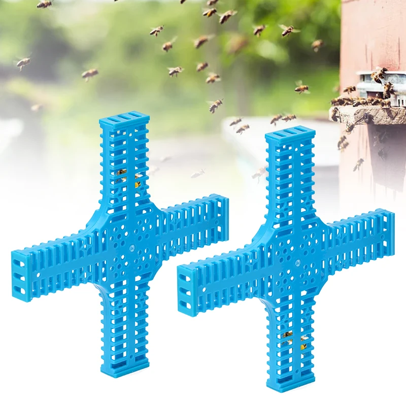 

20 Pcs Cross-Type Push-Pull Bee Queen Anti-Escape Box Bees Raising Equipment Winter Season Plastic Cross Type Tools Apiculture