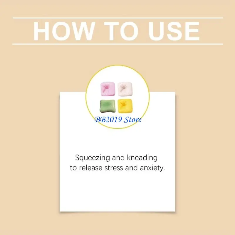 Q0KB Travel Sized Squeeze Stress Toy Sensory Relaxation Tool For Adults Children Classroom