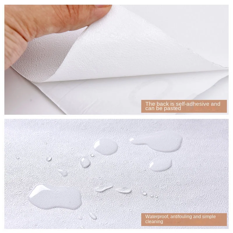 Wallpaper Waterproof and Moisture-proof Self-adhesive Bedroom Dormitory Room Decoration Stickers Erasable Home Background