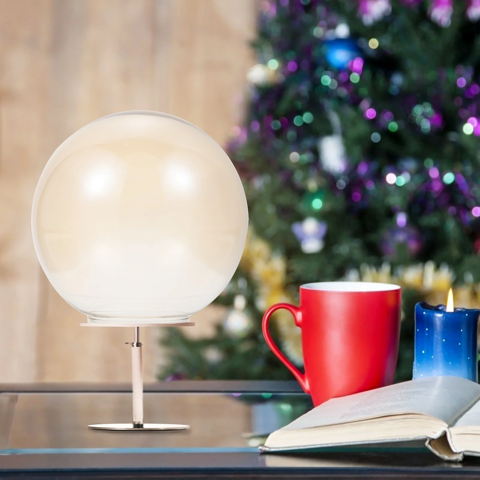 

1Pcs Durable Glass Lampshade Table Floor Wall Lamp Cover Home Decor Dustproof Lamp Accessory Lampshade Decor Light Cover