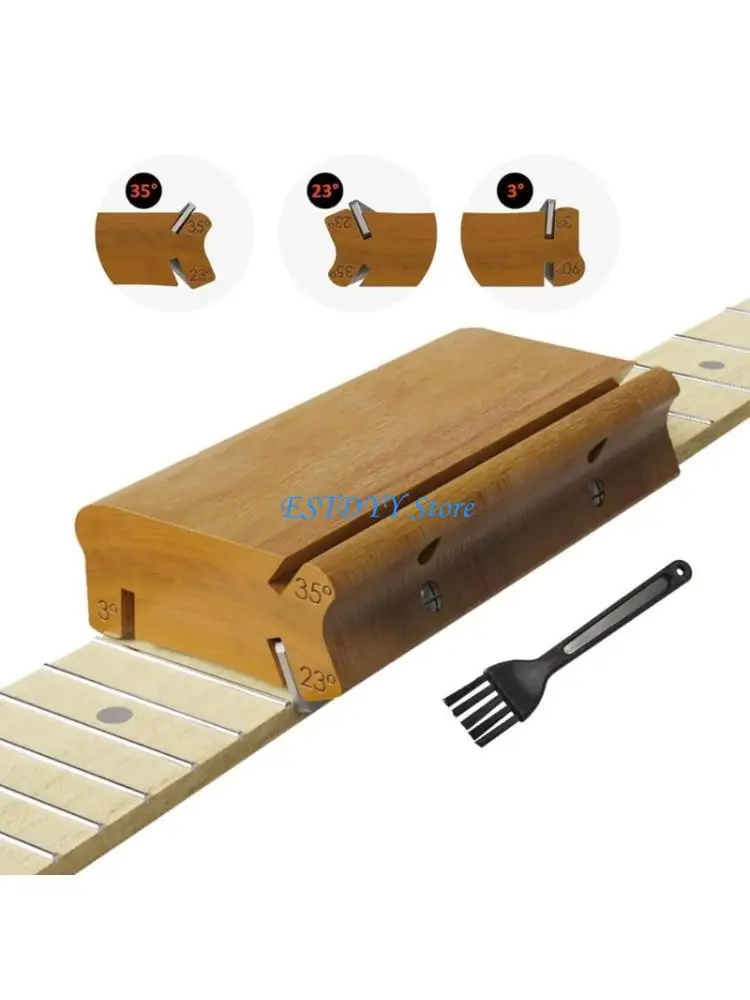 

G6DE Multipurpose Fret End Dressing File 4 Adjustable Guitar Fret Trimming File