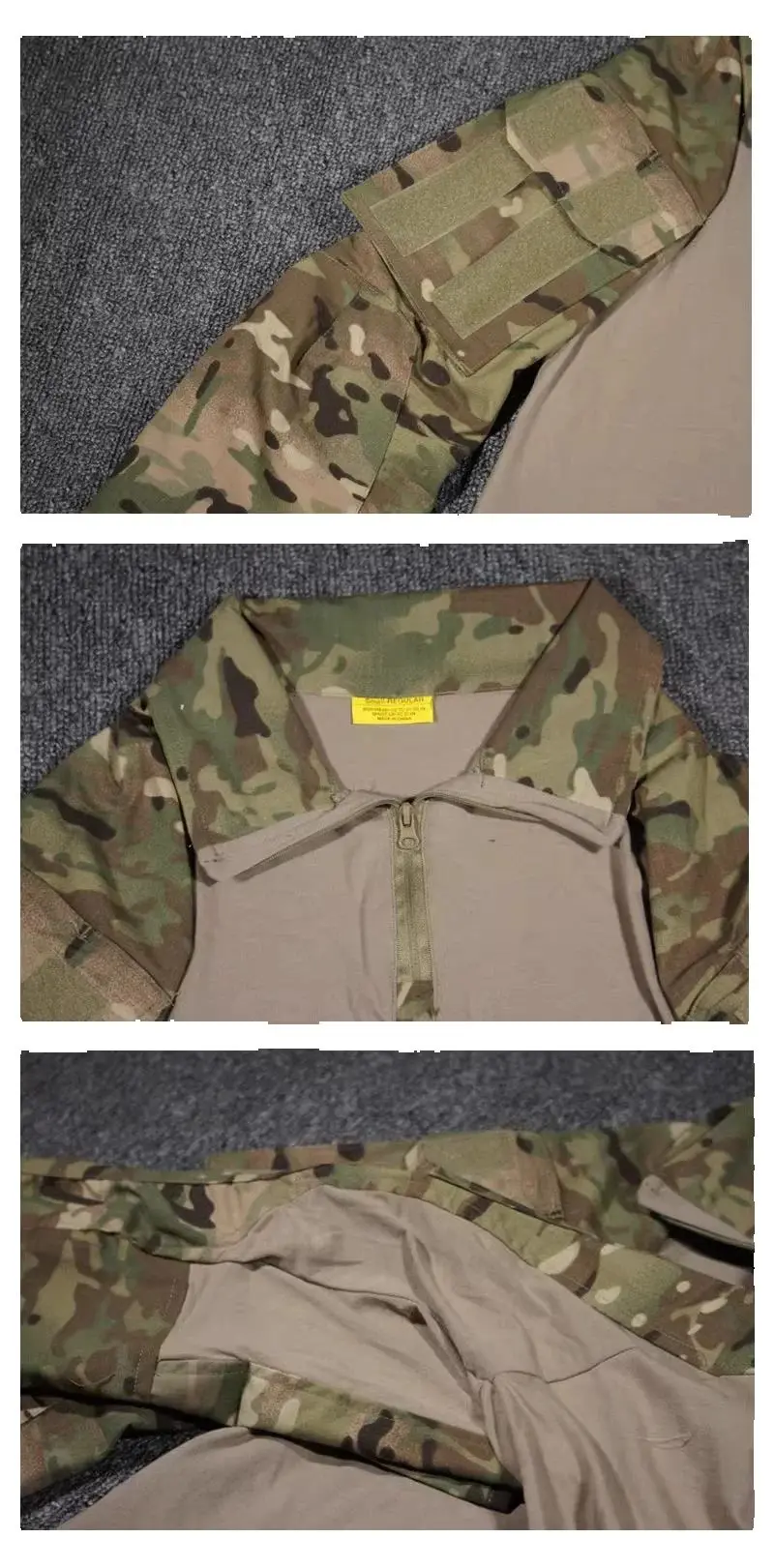 Tuta tattica da rana mimetica tattica Tom Gen3 MC, set da allenamento per sport all'aria aperta, tuta da caccia G3, maniche lunghe + pantaloni