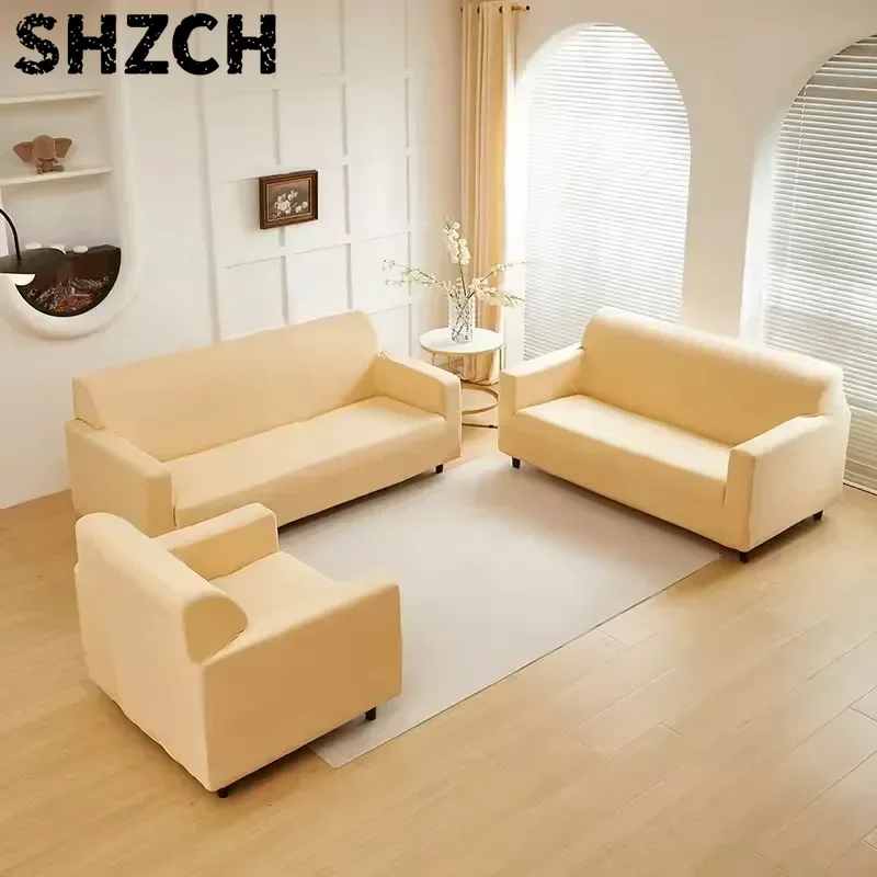 Dustproof Sofa Cover Non Slip Scratch Proof Spandex Slipcover Pet Resistant for L-Shaped Corner Couches 1/2/3/4 Seater Home소파 커버