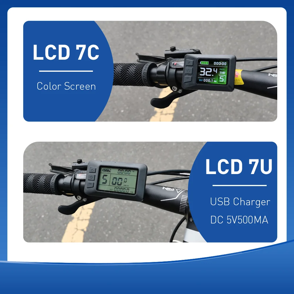 إبيك كونتنغ عرض LCD7U LCD7C للماء دراجات كهربائية التبعي عرض ، مع وظيفة الناقل التسلسلي العام