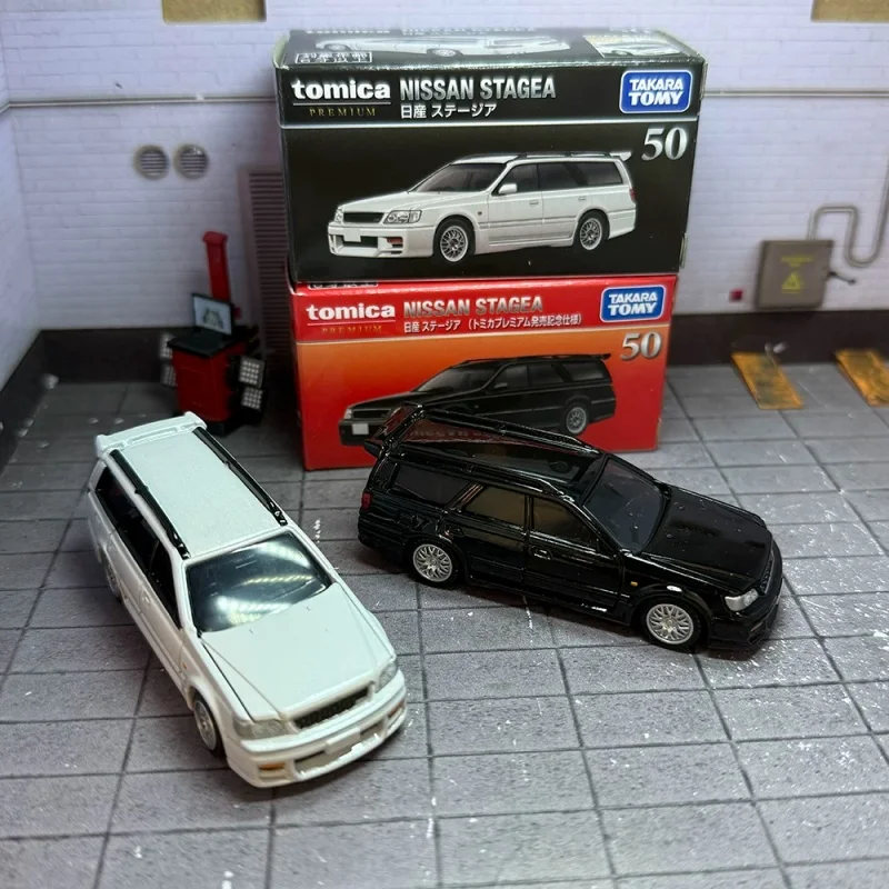 En Stock, Tomy Tomica Premium 50, Nissan Stage A, Miniatura de Auto de Aleación Fundida a Presión, Modelo Metálico Coleccionable, Juguete, Regalo Navideño para Niños
